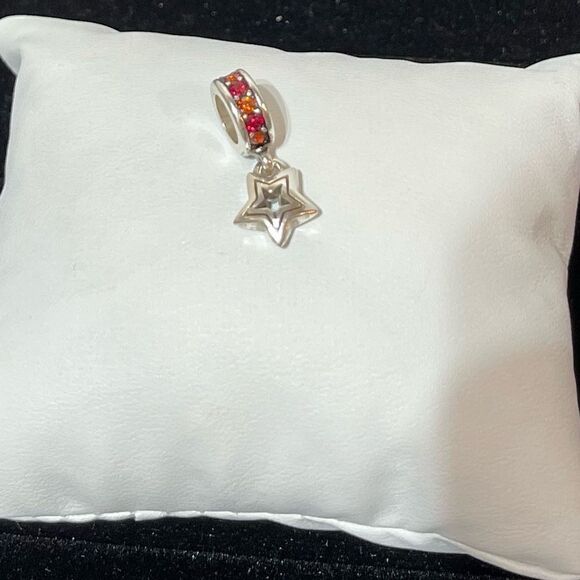 Brighton Shooting Star Spacer Silver Red NWOT - Picture 2 of 6